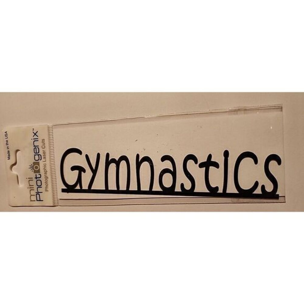 Scrapbooking Die‎ Cut Gymnastics Black